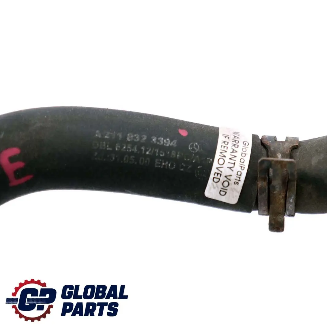 Mercedes-Benz E-Class W211 E 270 CDI Water Coolant Return Hose Pipe to with Part number A2118323394 Mercedes-Benz E-Class W211 E 270 CDI Water Coolant Return Hose Pipe - SKU A2118323394 - Part number A2118323394