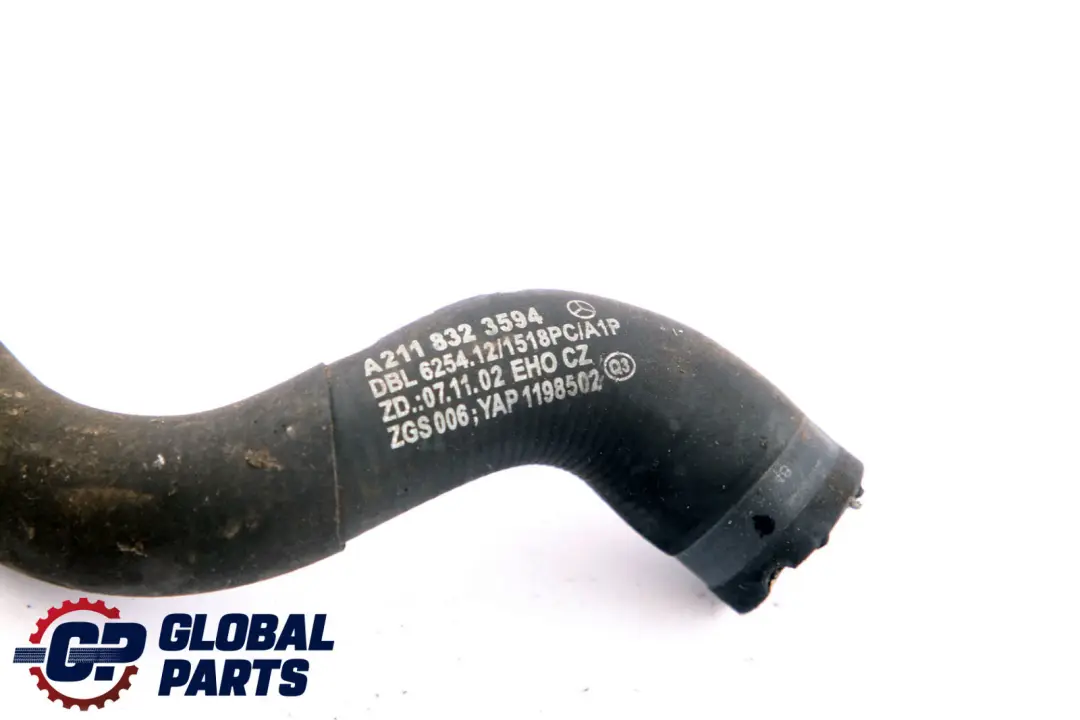 Mercedes-Benz W211 Tubo flessibile acqua raffreddamento motore per con numero di parte A2118323594 Mercedes-Benz W211 Tubo flessibile acqua raffreddamento motore - SKU A2118323594 - Numero di parte A2118323594
