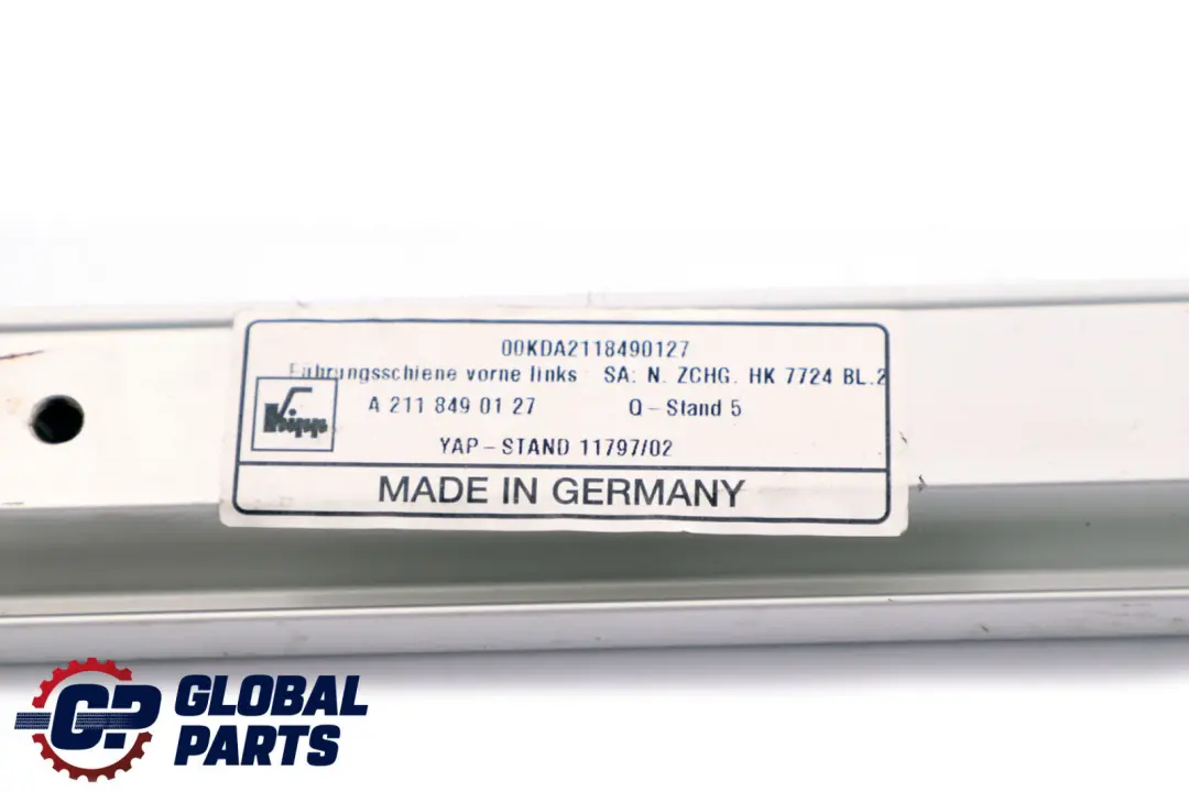 Luggage Loading Area Floor Front Left Rail to Mercedes E-Class S211 with Part number A2118490127 Mercedes E-Class S211 Luggage Loading Area Floor Front Left Rail - SKU A2118490127 - Part number A2118490127