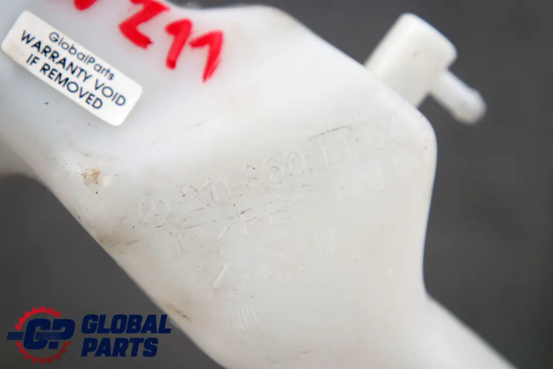 Washer Bottle Filler Neck Tube Pipe Cap to Mercedes E-Class S211 W211 with Part number A2118600164 Mercedes E-Class S211 W211 Washer Bottle Filler Neck Tube Pipe Cap - SKU A2118600164 - Part number A2118600164