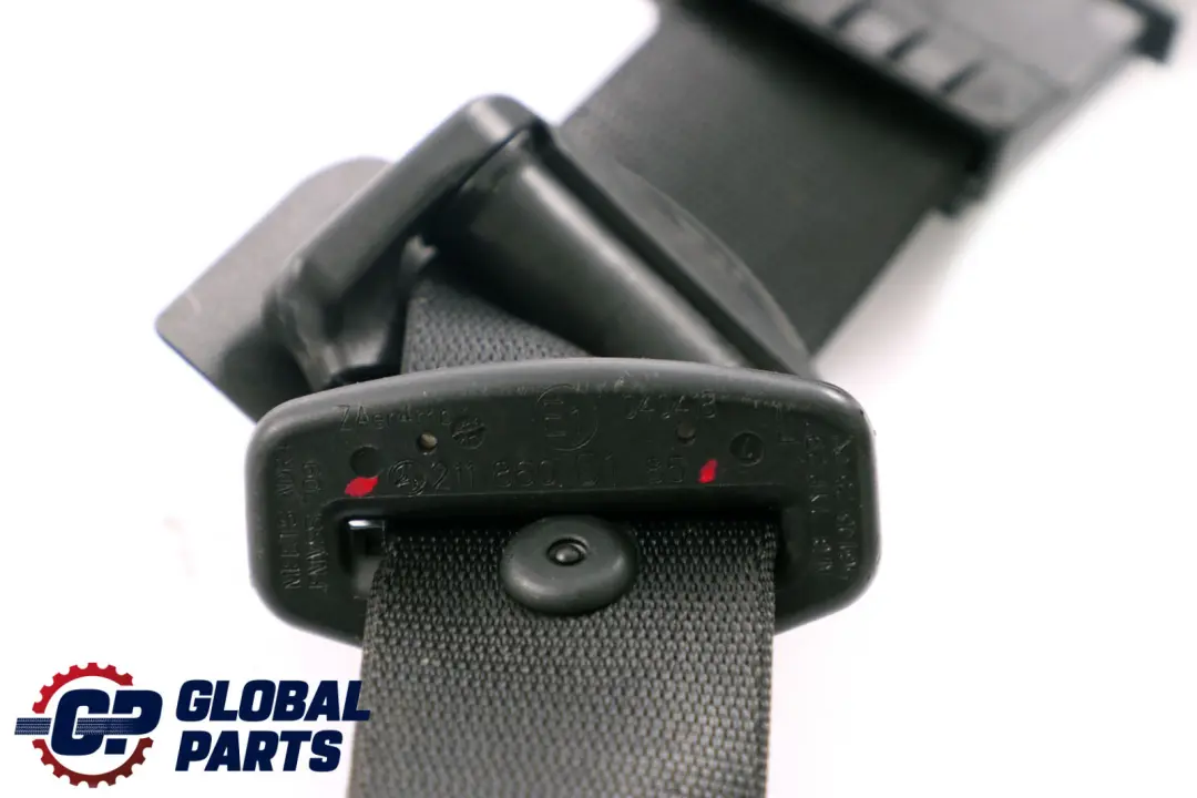Mercedes W211 Front Left N/S Seat Belt Seatbelt Black - SKU A2118600185 - Part number A2118600185