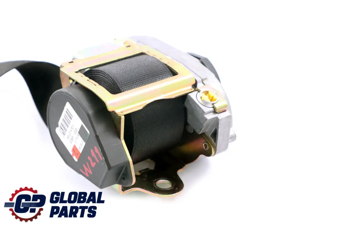 Mercedes W211 Front Left N/S Seat Belt Seatbelt Black - SKU A2118600185 - Part number A2118600185