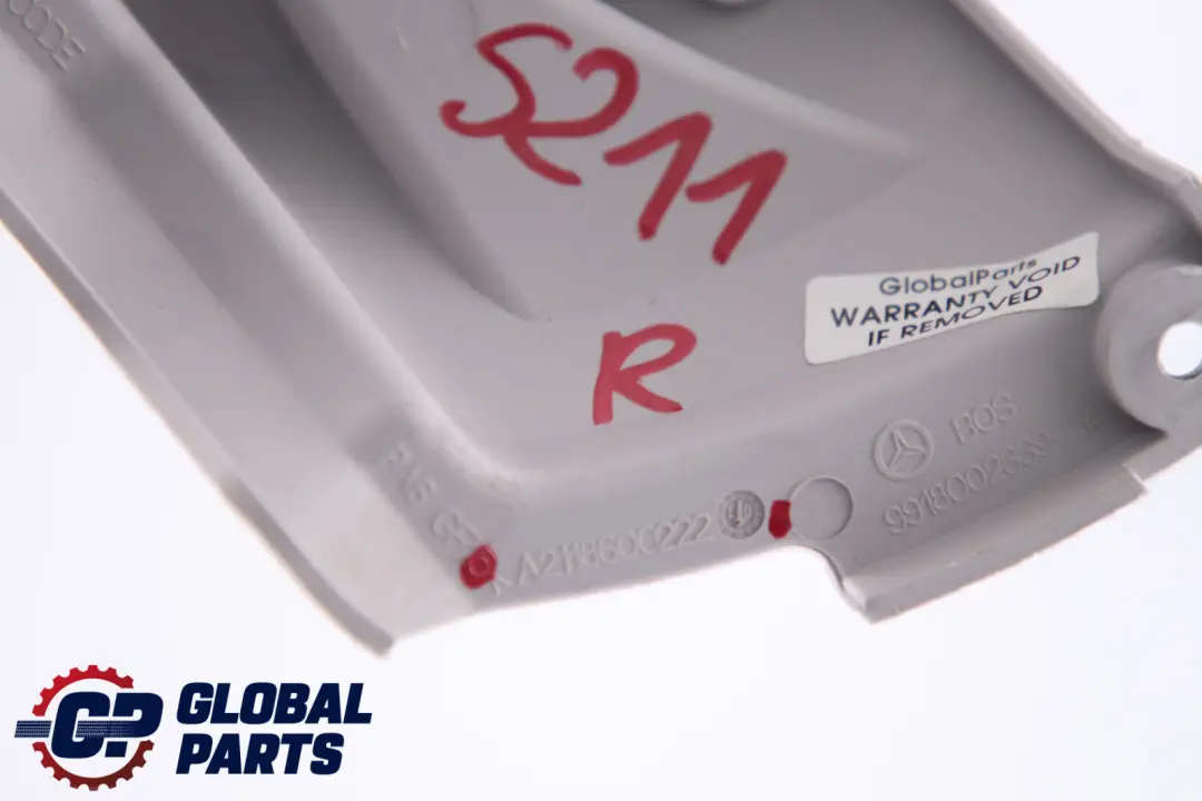 Sliding Boot Rail Cover Right O/S to Mercedes E-Class S211 Touring with Part number A2118600222 Mercedes E-Class S211 Touring Sliding Boot Rail Cover Right O/S - SKU A2118600222 - Part number A2118600222