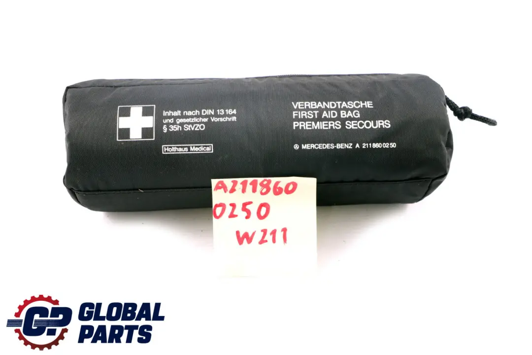 Clase E S211 W211 Botiquín de Emergencia Bolsa para Mercedes con número de pieza A2118600250 Mercedes Clase E S211 W211 Botiquín de Emergencia Bolsa - SKU A2118600250 - Número de pieza A2118600250