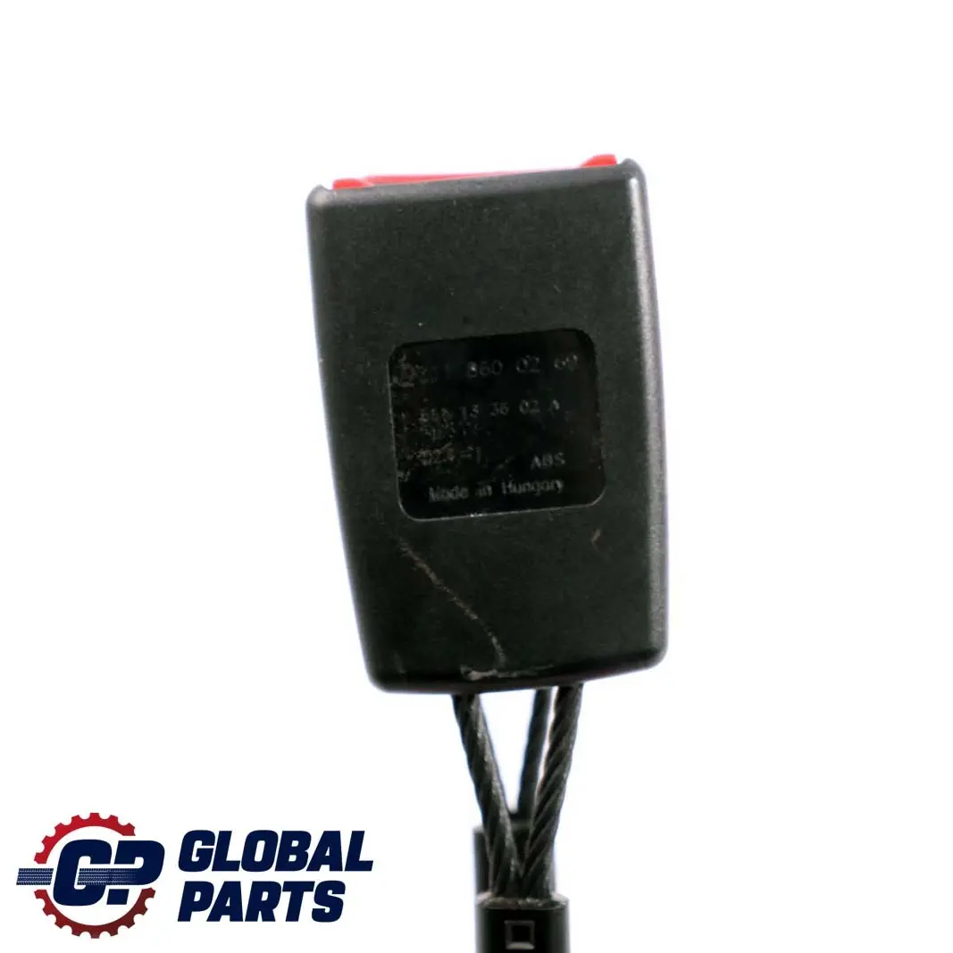 Mercedes-Benz E W211 Rear Centre Right Seat Belt Latch Twin Buckle to with Part number A2118600269 Mercedes-Benz E W211 Rear Centre Right Seat Belt Latch Twin Buckle - SKU A2118600269 - Part number A2118600269