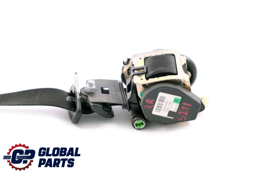 Cinturón Seguridad Trasero Derecho Touring Negro para Mercedes S211 con número de pieza A2118600685 Mercedes S211 Cinturón Seguridad Trasero Derecho Touring Negro - SKU A2118600685 - Número de pieza A2118600685
