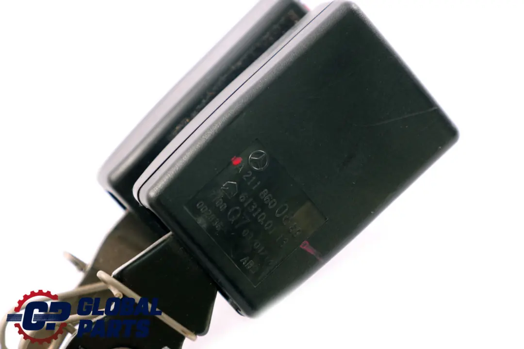 Mercedes-Benz E-Class W211 Rear Right Centre Seat Belt Latch Buckle to with Part number A2118600869 Mercedes-Benz E-Class W211 Rear Right Centre Seat Belt Latch Buckle - SKU A2118600869 - Part number A2118600869