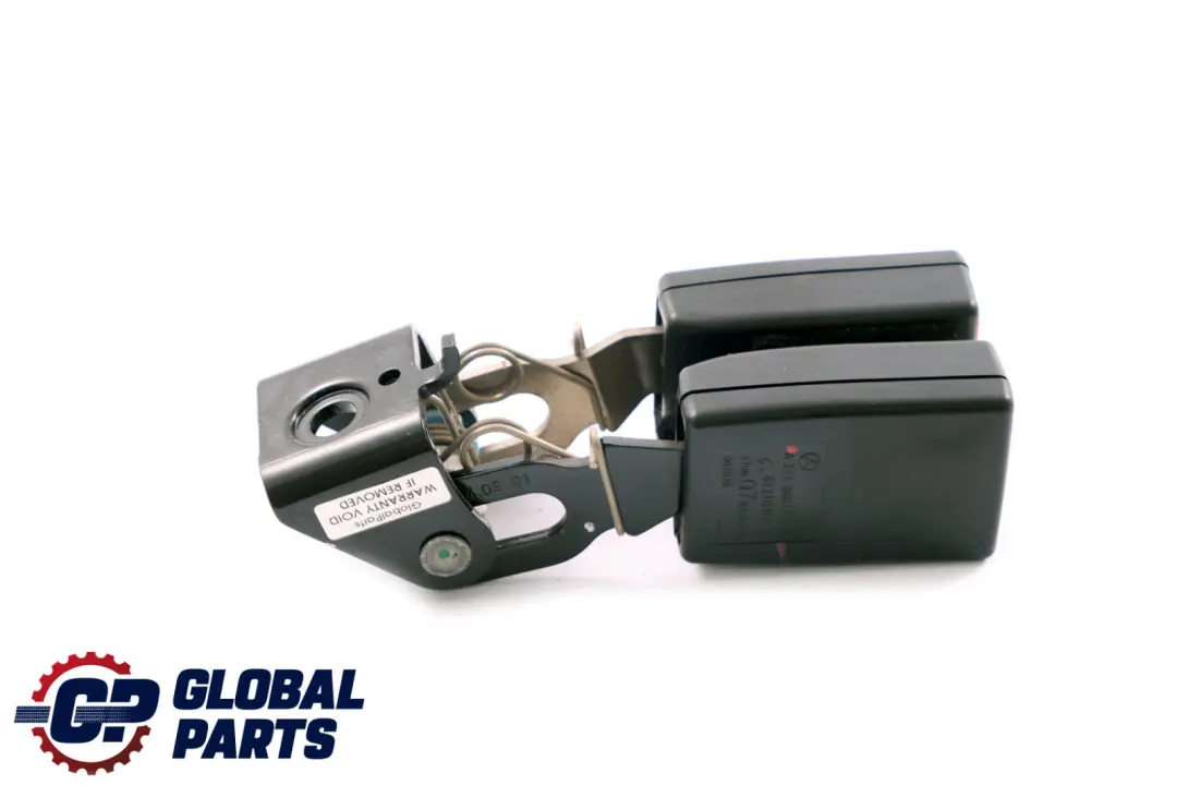 Mercedes-Benz E-Class W211 Rear Right Centre Seat Belt Latch Buckle to with Part number A2118600869 Mercedes-Benz E-Class W211 Rear Right Centre Seat Belt Latch Buckle - SKU A2118600869 - Part number A2118600869