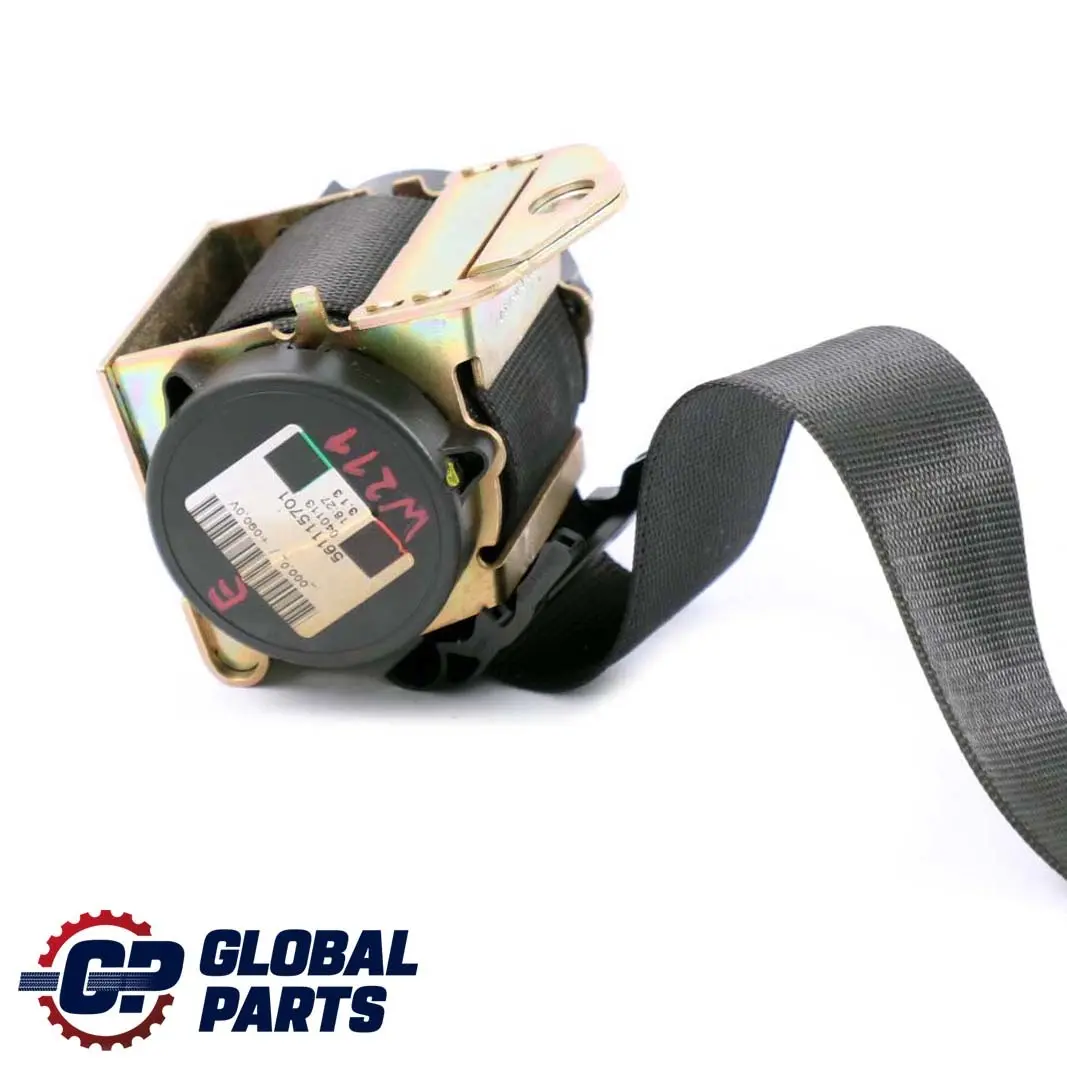  Mercedes-Benz E-Class W211 Rear Centre Middle Seat Belt Black - SKU A2118600985 - Part number A2118600985
