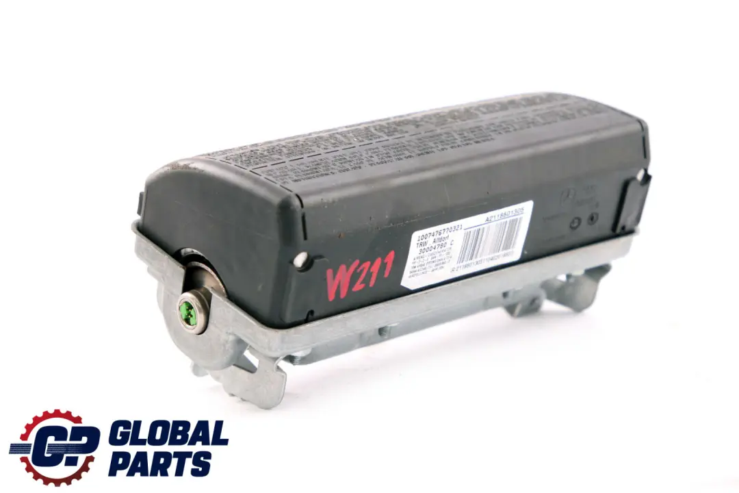 Airbag Lado Delantero Pasajero Salpicadero para Mercedes W211 S211 con número de pieza A2118601305 Mercedes W211 S211 Airbag Lado Delantero Pasajero Salpicadero - SKU A2118601305 - Número de pieza A2118601305