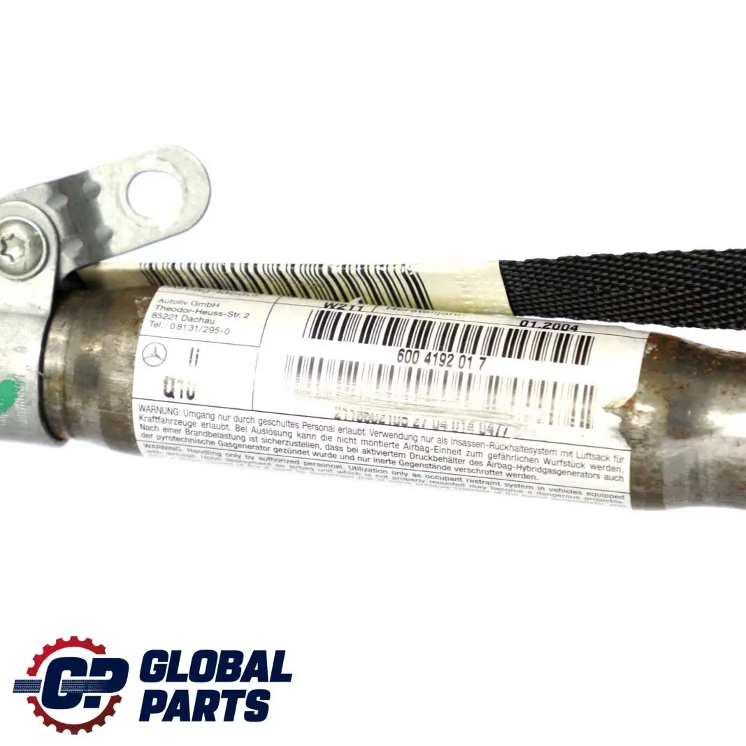 Mercedes W211 Module D'Air Tête Rideau Toit Gauche Côté - SKU A2118602105 - Numéro de pièce A2118602105