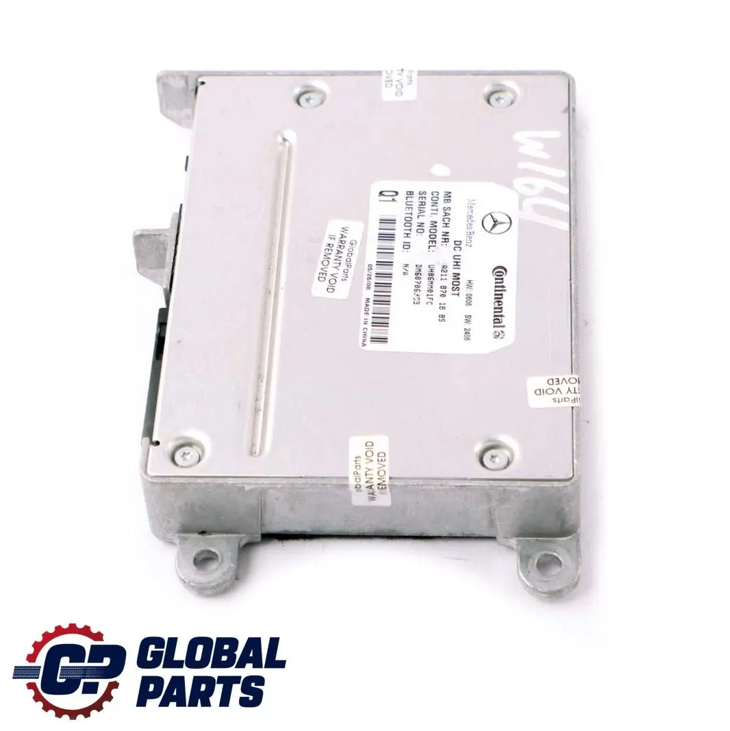 Module De Commande DC UHI MOST pour Mercedes ML W164 à propos du numéro de pièce A2118701885 Mercedes ML W164 Module De Commande DC UHI MOST - SKU A2118701885 - Numéro de pièce A2118701885
