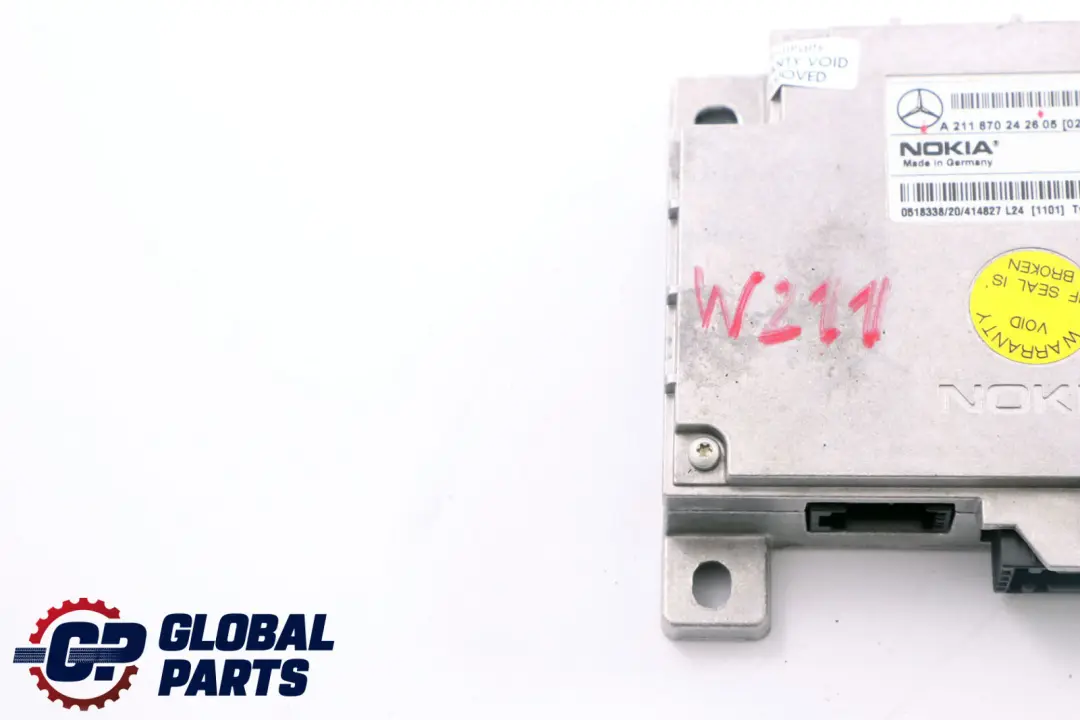 E-Klasse S211 W211 Steuergerät Telefonsteuergerät Nokia für Mercedes mit Teilenummer A2118702426 Mercedes E-Klasse S211 W211 Steuergerät Telefonsteuergerät Nokia - SKU A2118702426 - Teilenummer A2118702426