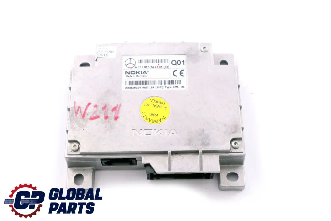 E-Klasse S211 W211 Steuergerät Telefonsteuergerät Nokia für Mercedes mit Teilenummer A2118702426 Mercedes E-Klasse S211 W211 Steuergerät Telefonsteuergerät Nokia - SKU A2118702426 - Teilenummer A2118702426