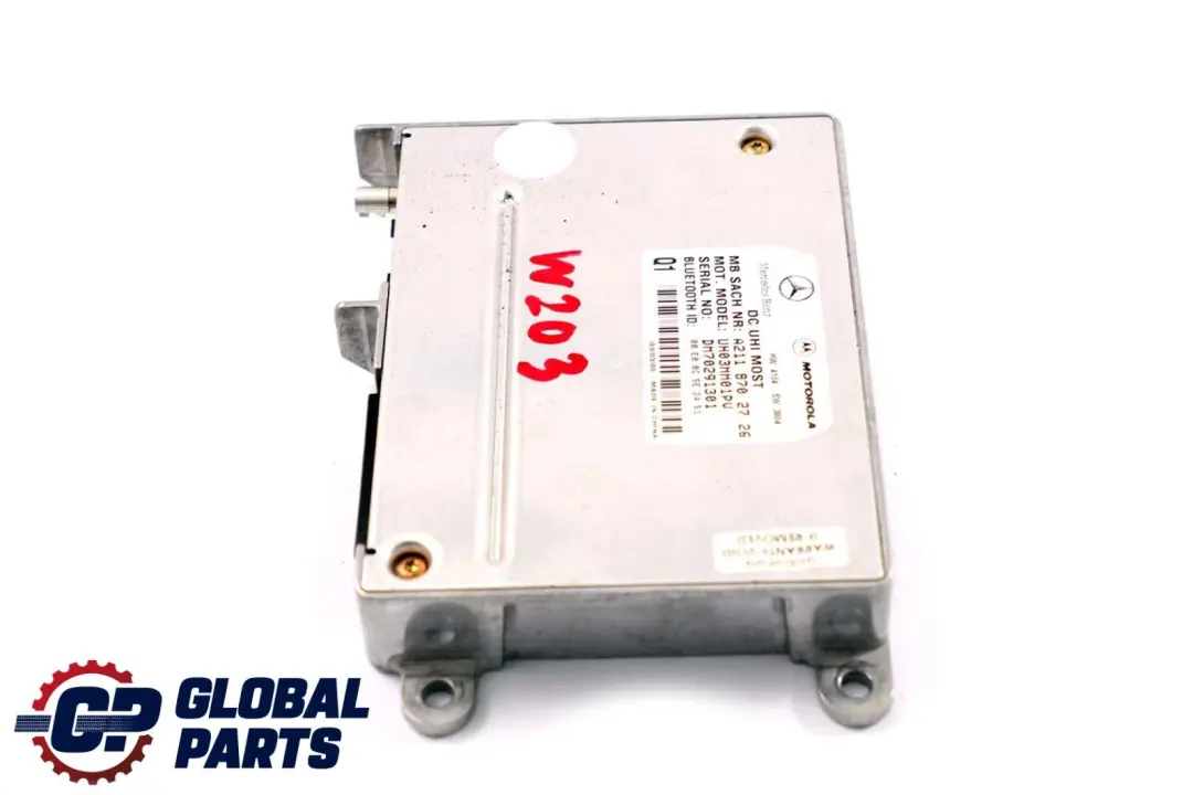 Bluetooth Steuergerät ECU Modul für Mercedes C E W203 W211 mit Teilenummer A2118702726 Mercedes C E W203 W211 Bluetooth Steuergerät ECU Modul - SKU A2118702726 - Teilenummer A2118702726
