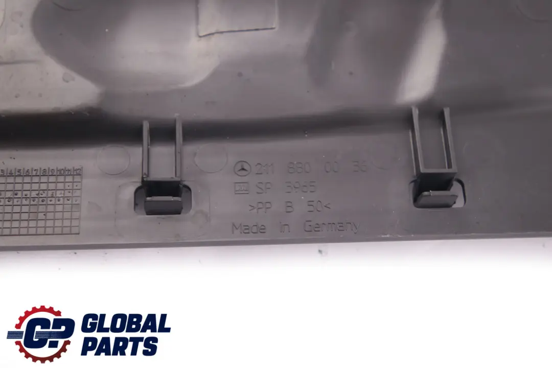 Intake Bonnet Air Duct Hood Baffle to Mercedes E-Class S211 W211 Air with Part number A2118800036 Mercedes E-Class S211 W211 Air Intake Bonnet Air Duct Hood Baffle - SKU A2118800036 - Part number A2118800036