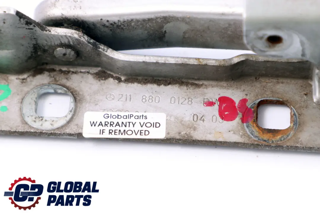 Mercedes E S211 W211 Hinge Left N/S Bonnet Front Brilliant Silver - SKU A2118800128-BS - Part number A2118800128