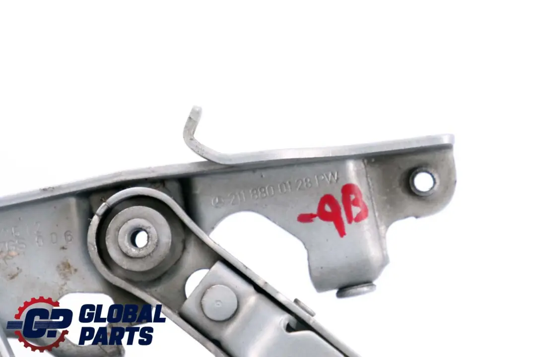 Hinge Left N/S Bonnet Front Chalcedonblau to Mercedes E S W211 W220 with Part number A2118800128 Mercedes E S W211 W220 Hinge Left N/S Bonnet Front Chalcedonblau - SKU A2118800128-QB - Part number A2118800128