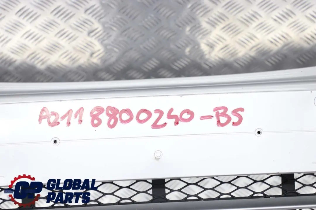 Mercedes E Class W211 Front Bumper Trim Panel Brilliant Silver Metallic - 744 - SKU A2118800240-BS - Part number A2118800240