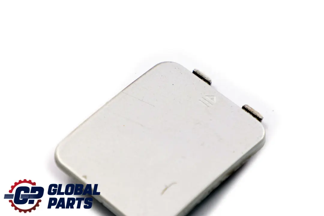 Bumper Hook Cover Cap Brilliant Silver to Mercedes E-Class S211 Rear with Part number A2118800605 Mercedes E-Class S211 Rear Bumper Hook Cover Cap Brilliant Silver - SKU A2118800605-BS - Part number A2118800605