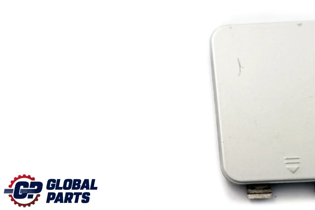 Bumper Hook Cover Cap Brilliant Silver to Mercedes E-Class S211 Rear with Part number A2118800605 Mercedes E-Class S211 Rear Bumper Hook Cover Cap Brilliant Silver - SKU A2118800605-BS - Part number A2118800605