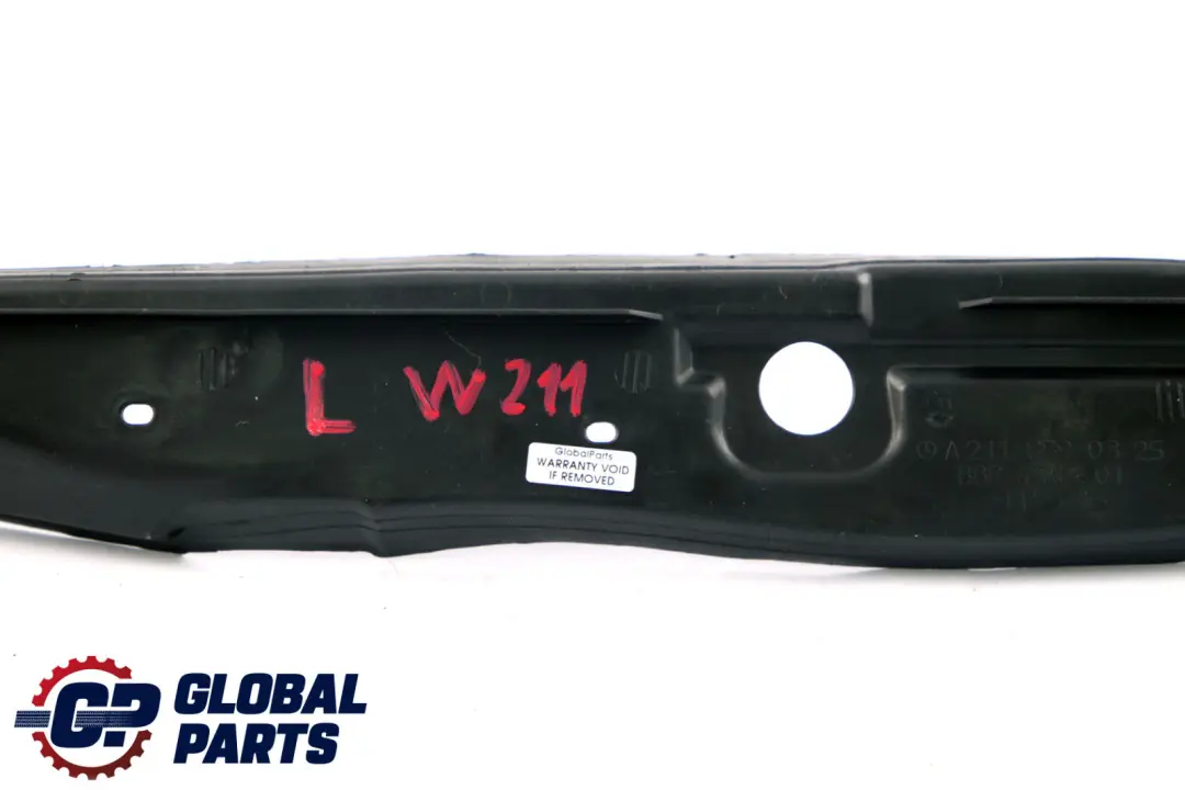 Cubreviento Guardabarros Delantero Izquierdo para Mercedes S211 W211 con número de pieza A2118890325 Mercedes S211 W211 Cubreviento Guardabarros Delantero Izquierdo - SKU A2118890325 - Número de pieza A2118890325