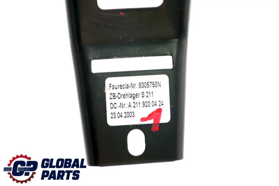  Mercedes-Benz S211 Rücksitz Scharnier Halter Links Rechts Schwarz - SKU A2119200424-1 - Teilenummer A2119200424