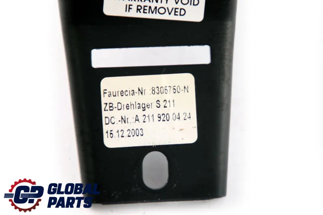 Hinge Holder Bracket to Mercedes E-Class S211 Touring Estate Rear Seat with Part number A2119200424 Mercedes E-Class S211 Touring Estate Rear Seat Hinge Holder Bracket - SKU A2119200424 - Part number A2119200424