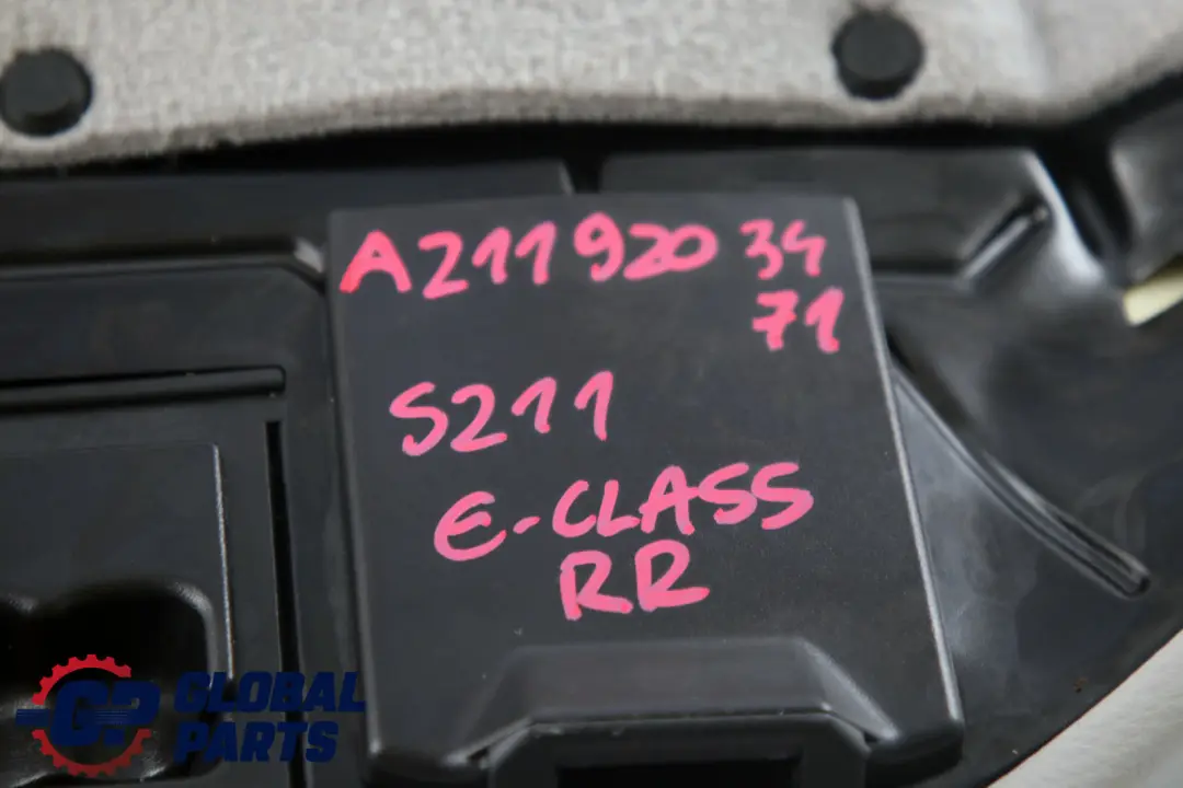 Right O/S Seat Bench Couch Leather Cover to Mercedes E-Class W211 S211 Estate Rear with Part number A2119203471 Mercedes E-Class W211 S211 Estate Rear Right O/S Seat Bench Couch Leather Cover - SKU A2119203471 - Part number A2119203471