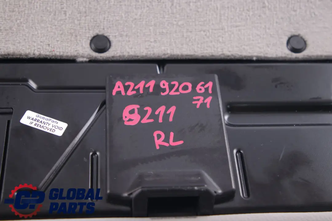 Mercedes E-Klasse W211 S211 Kombi Rücksitzbank Bezug Links Amaretta Leder Grau - SKU A2119206171 - Teilenummer A2119206171