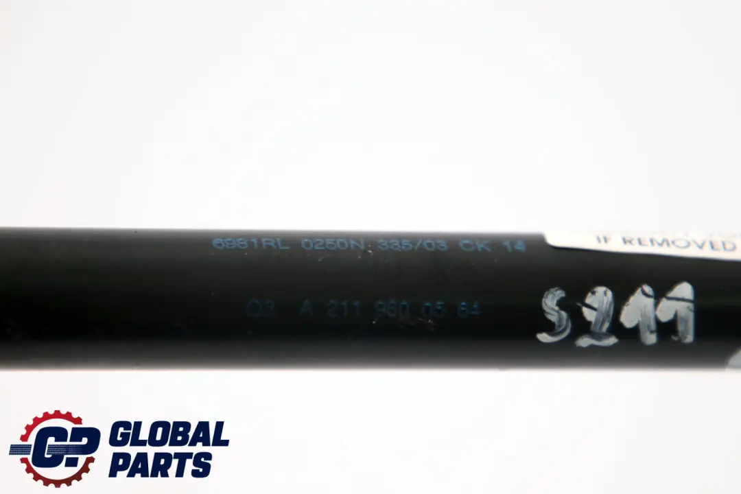 Trunk Carpet Strut Damper Right O/S to Mercedes E-Class S211 Touring with Part number A2119800564 Mercedes E-Class S211 Touring Trunk Carpet Strut Damper Right O/S - SKU A2119800564 - Part number A2119800564