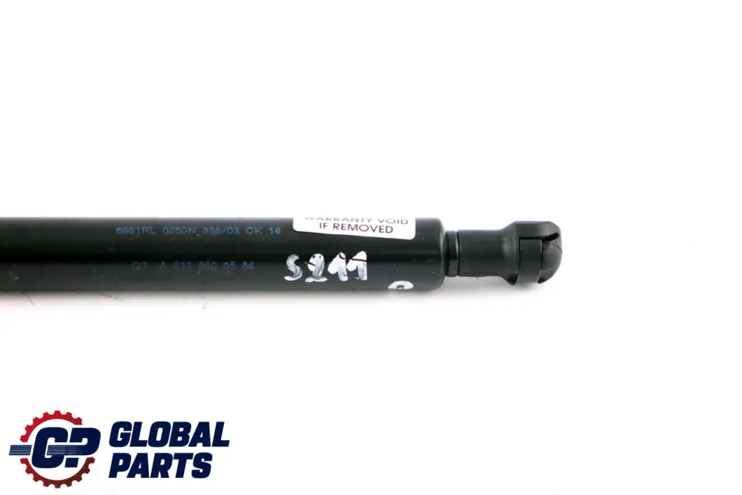 Trunk Carpet Strut Damper Right O/S to Mercedes E-Class S211 Touring with Part number A2119800564 Mercedes E-Class S211 Touring Trunk Carpet Strut Damper Right O/S - SKU A2119800564 - Part number A2119800564
