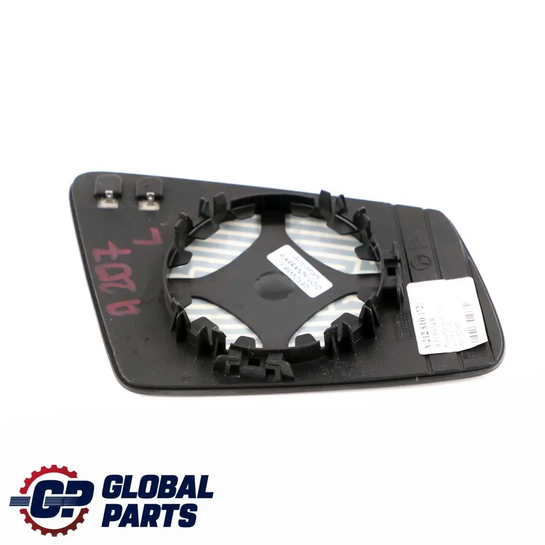 W207 W212 W221 Left N/S Door Wing Mirror Glass to Mercedes W204 with Part number A2128101721 Mercedes W204 W207 W212 W221 Left N/S Door Wing Mirror Glass - SKU A2128101721 - Part number A2128101721