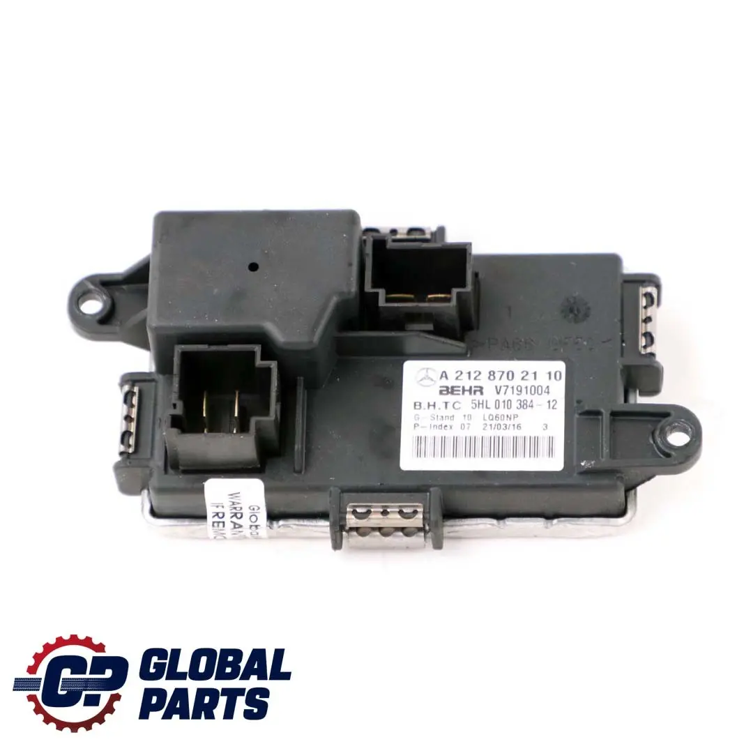 Mercedes W204 W207 W212 Heater Blower Motor Resistor Regulator A2128702110