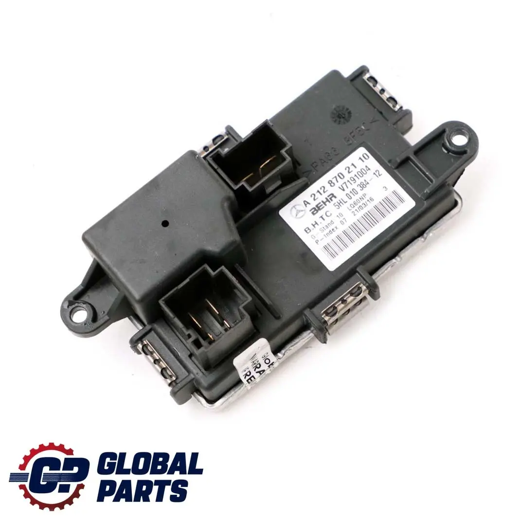 Mercedes W204 W207 W212 Heater Blower Motor Resistor Regulator - SKU A2128702110 - Part number A2128702110