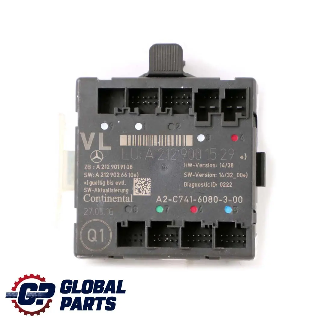  Mercedes-Benz C E Class W204 W207 W212 Front Left Door N/S Control Unit Module - SKU A2129001529 - Part number A2129001529