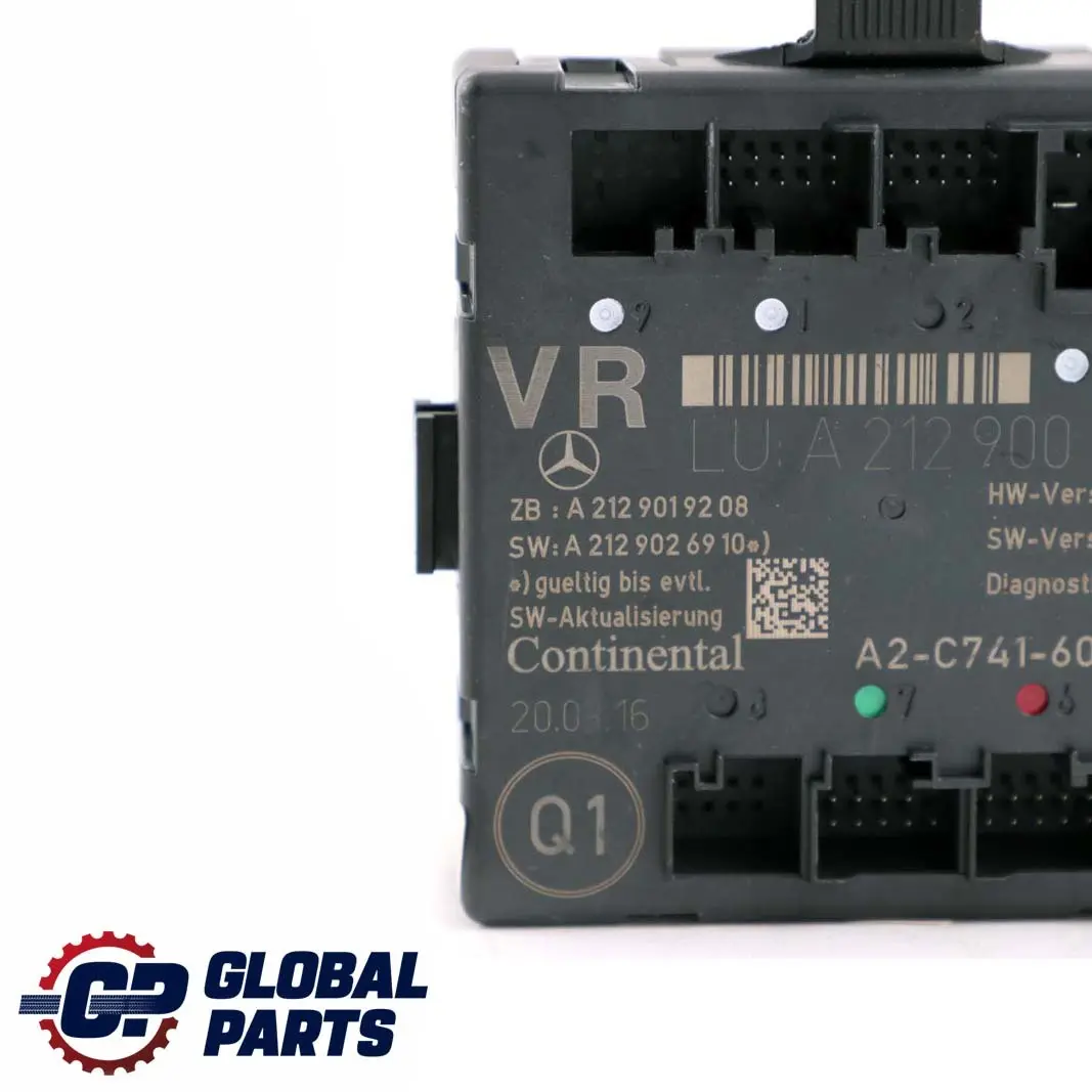 Porta anteriore destra Modulo Unità controllo per Mercedes C207 W212 con numero di parte A2129001829 Mercedes C207 W212 Porta anteriore destra Modulo Unità controllo - SKU A2129001829 - Numero di parte A2129001829