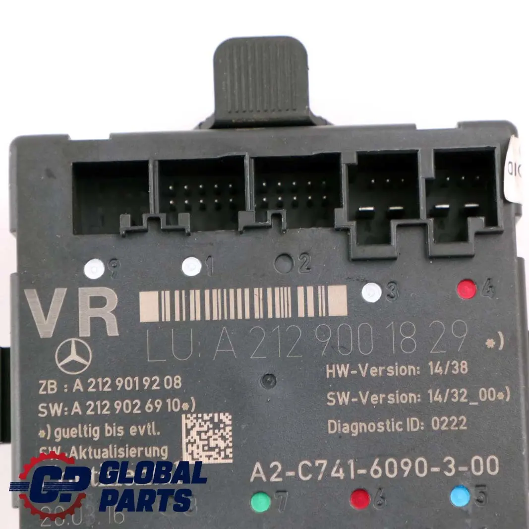 Puerta Delantera Derecha Módulo Unidad de Control para Mercedes C207 W212 con número de pieza A2129001829 Mercedes C207 W212 Puerta Delantera Derecha Módulo Unidad de Control - SKU A2129001829 - Número de pieza A2129001829