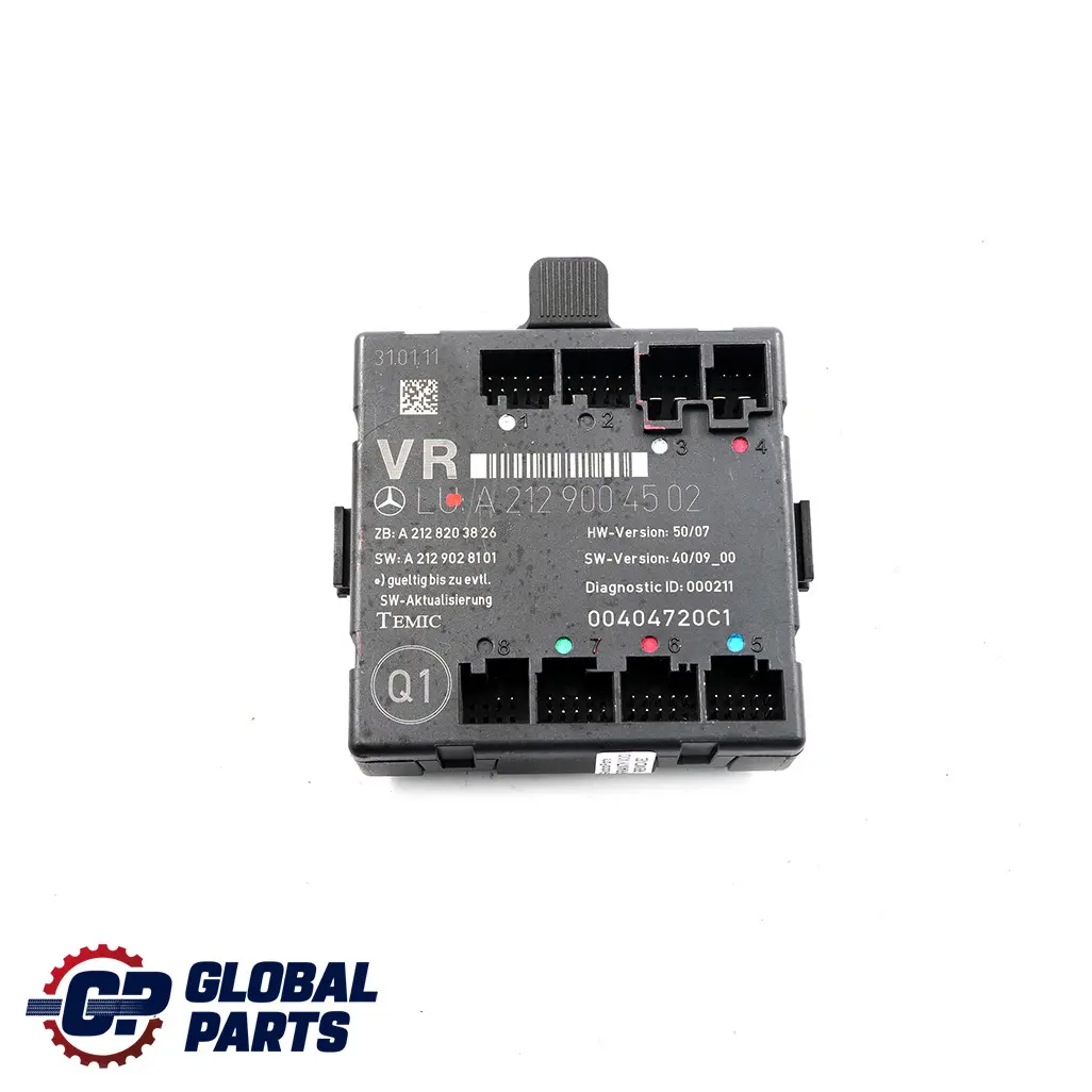 W207 Modulo Unità Di Controllo Porta Anteriore Destra per Mercedes W204 con numero di parte A2129004502 Mercedes W204 W207 Modulo Unità Di Controllo Porta Anteriore Destra - SKU A2129004502 - Numero di parte A2129004502