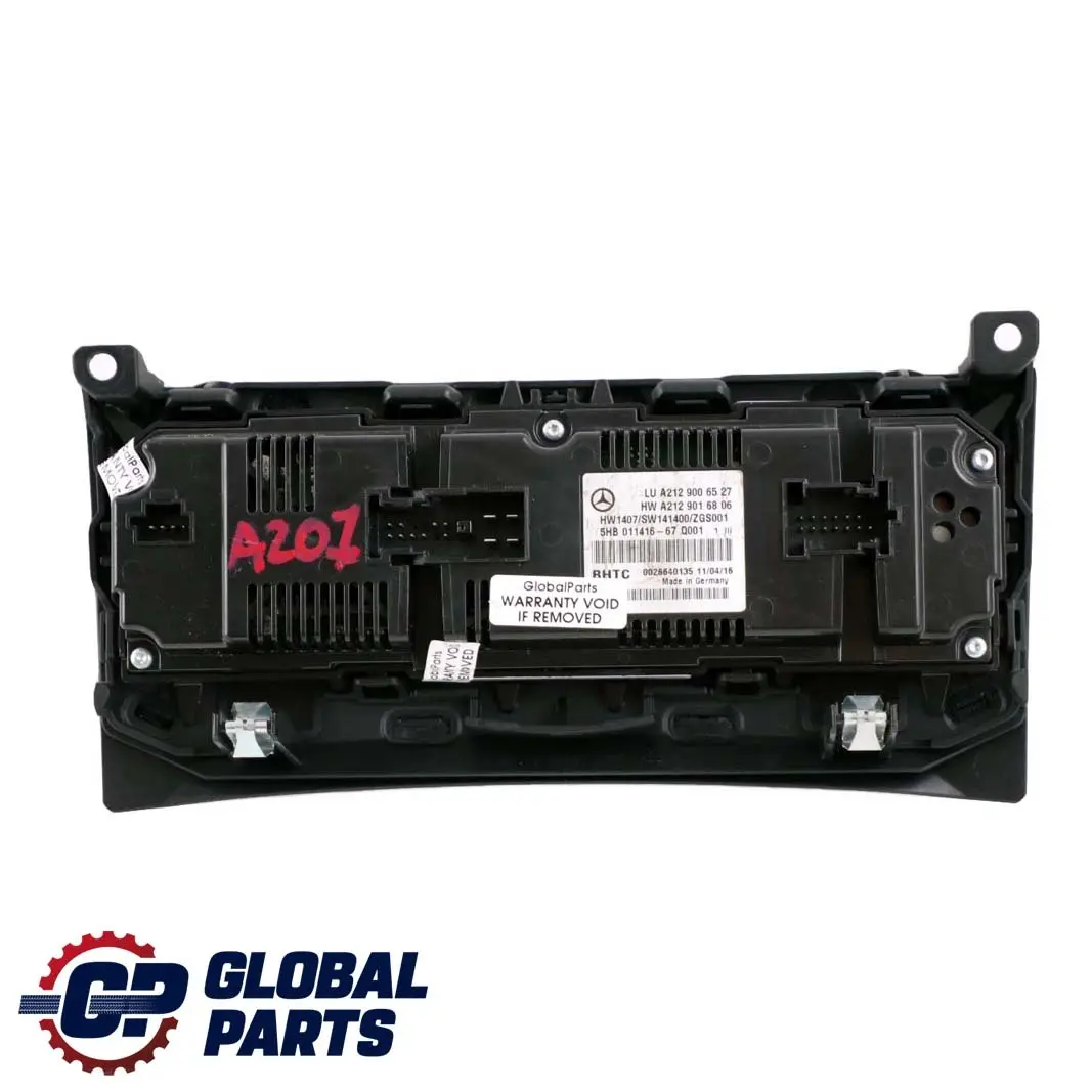 W207 W212 Panneau de commande de climatisation automatique pour Mercedes à propos du numéro de pièce A2129006527 Mercedes W207 W212 Panneau de commande de climatisation automatique - SKU A2129006527 - Numéro de pièce A2129006527
