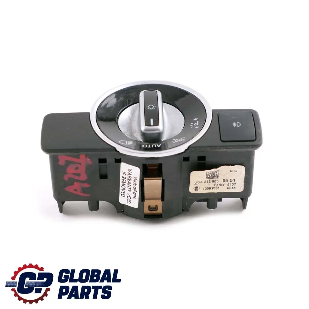  Mercedes-Benz A207 W204 W212 Pulsante Unità Interruttore Fari - SKU A2129050551 - Numero di parte A2129050551