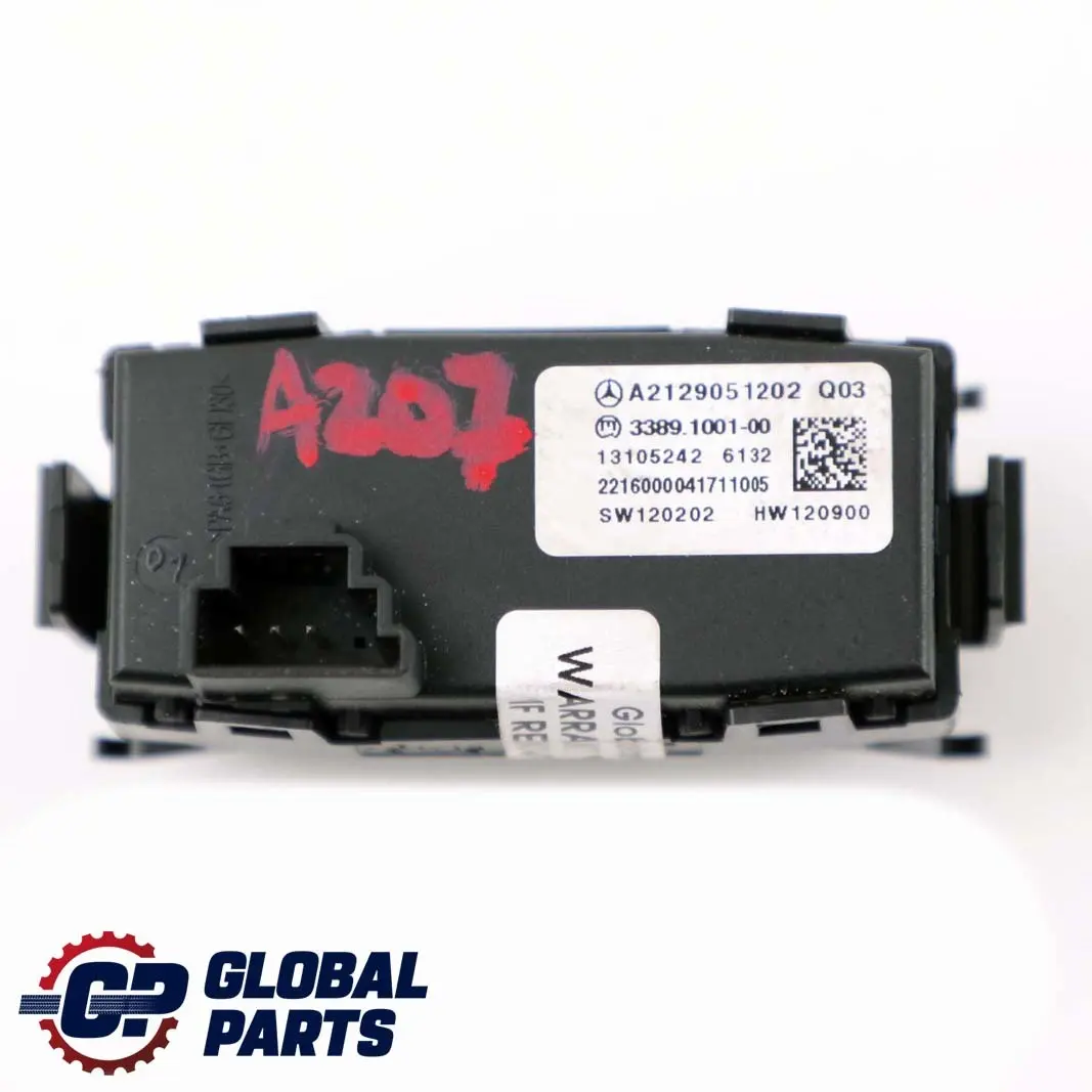 W207 Bouton de sélection du mode de transmission ESM pour Mercedes à propos du numéro de pièce A2129051202 Mercedes W207 Bouton de sélection du mode de transmission ESM - SKU A2129051202 - Numéro de pièce A2129051202