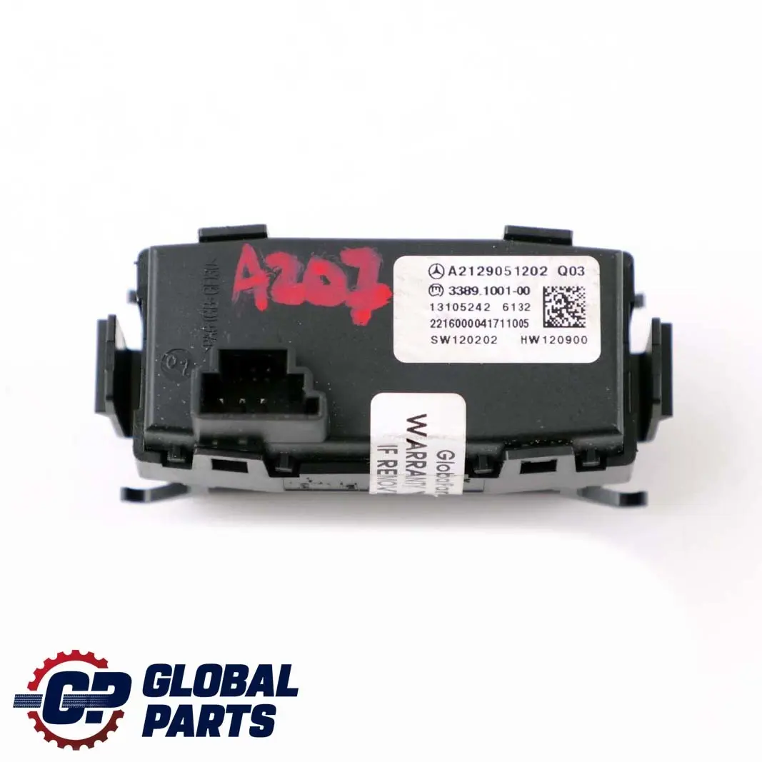 W207 Antrieb Übertragungsmodus ESM Select Schalter für Mercedes mit Teilenummer A2129051202 Mercedes W207 Antrieb Übertragungsmodus ESM Select Schalter - SKU A2129051202 - Teilenummer A2129051202
