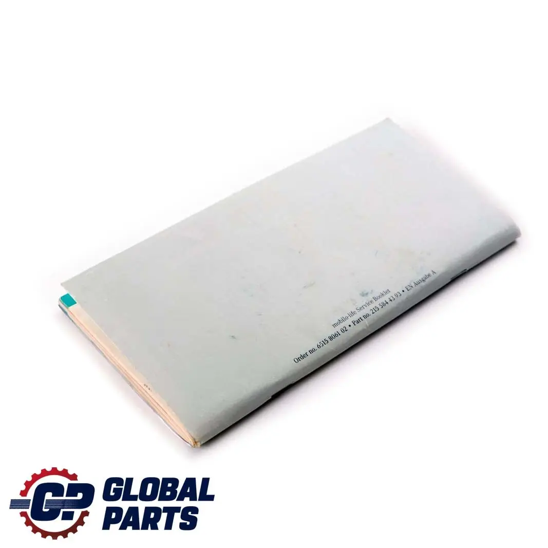 A160 Service Book Only to Mercedes A-Class W168 with Part number A1695847581 Mercedes A-Class W168 A160 Service Book Only - SKU A2155844393 - Part number A1695847581