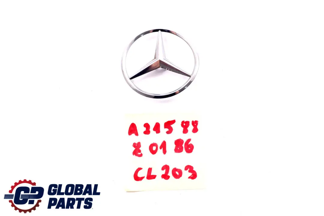 Motorhaube Stern Emblem Logo Abzeichen für Mercedes CL203 C209 mit Teilenummer A2158880186 Mercedes CL203 C209 Motorhaube Stern Emblem Logo Abzeichen - SKU A2158880186 - Teilenummer A2158880186