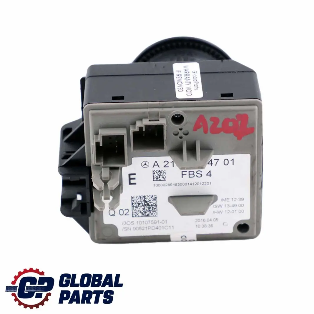 W207 W212 Interruptor encendido Módulo control de bloqueo para Mercedes con número de pieza A2189054701 Mercedes W207 W212 Interruptor encendido Módulo control de bloqueo - SKU A2189054701 - Número de pieza A2189054701