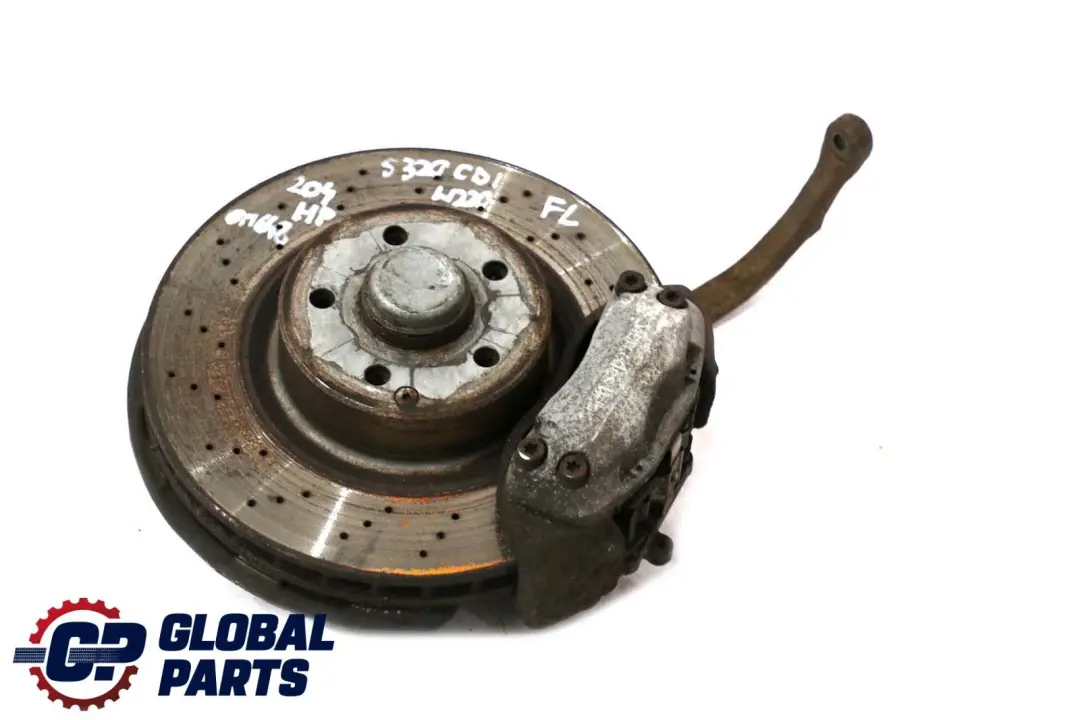 Mercedes W220 320 CDI Delantero Izquierdo Suspension Disco Freno Portallantas - SKU A2203303720 - Número de pieza A2203303720