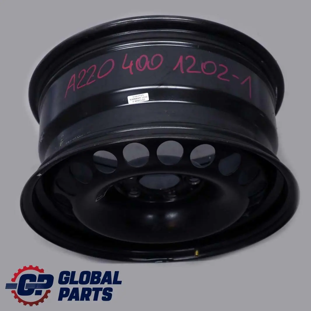 Mercedes-Benz S-Class W220 Black Spare Wheel 16" 7,5J ET:46 to with Part number A2204001202 Mercedes-Benz S-Class W220 Black Spare Wheel 16" 7,5J ET:46 - SKU A2204001202-1 - Part number A2204001202