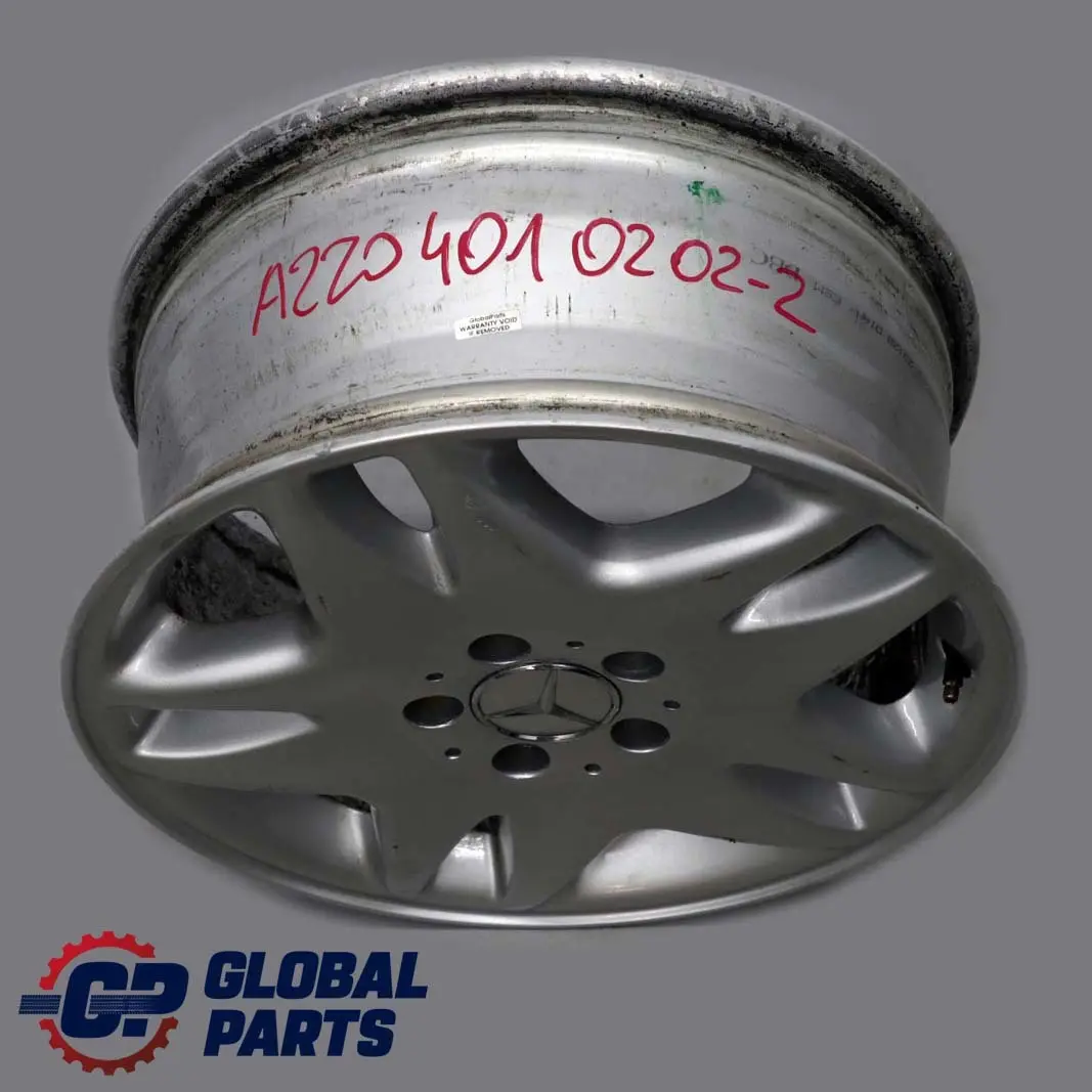 Mercedes-Benz S-Klasse W220 Silber Alufelge Alu Felge 17" 7,5J ET:46 A220401020 für mit Teilenummer A2204010202 Mercedes-Benz S-Klasse W220 Silber Alufelge Alu Felge 17" 7,5J ET:46 A220401020 - SKU A2204010202-2 - Teilenummer A2204010202