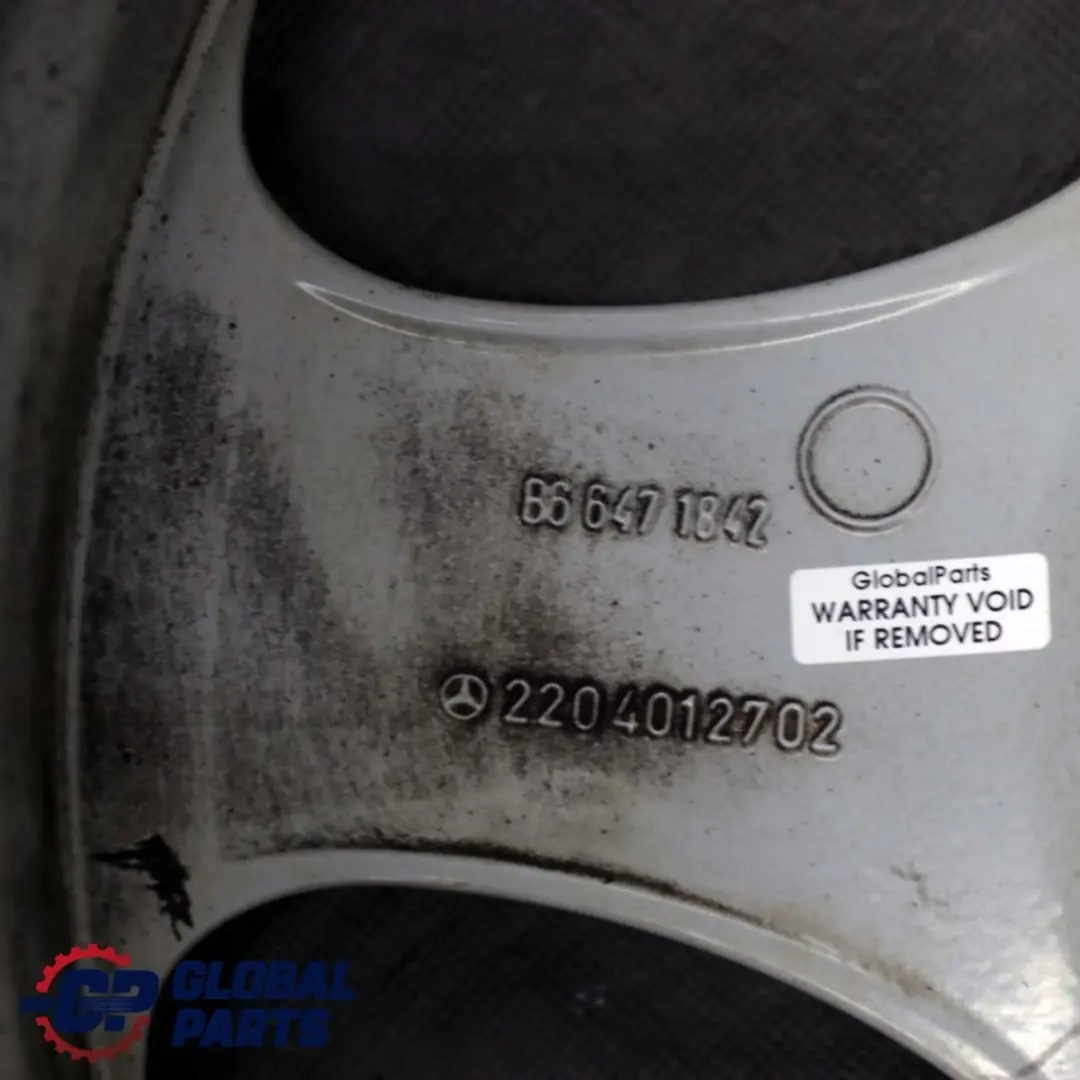 Vorne Alufelge Alu Felge 18" 8J ET:44 für Mercedes CL S C215 W220 mit Teilenummer A2204012702 Mercedes CL S C215 W220 Vorne Alufelge Alu Felge 18" 8J ET:44 - SKU A2204012702-1 - Teilenummer A2204012702
